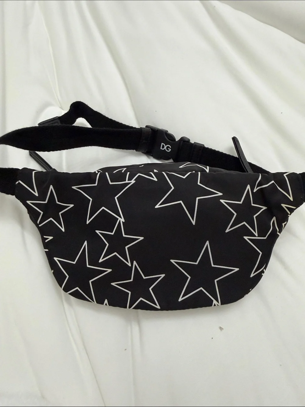 Dolce & Gabbana Black Star Print Belt Bag kids